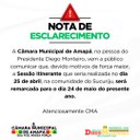 NOTA DE ESCLARECIMENTO