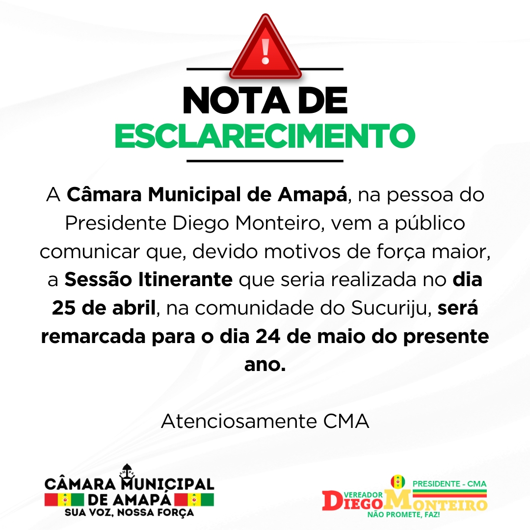 NOTA DE ESCLARECIMENTO